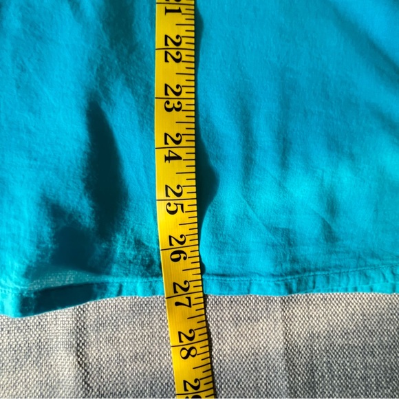 Kaktus Shirt Womens Large Blue Tunic Top Embroidered Boho Hippie Hipster Blouse - Picture 14 of 16